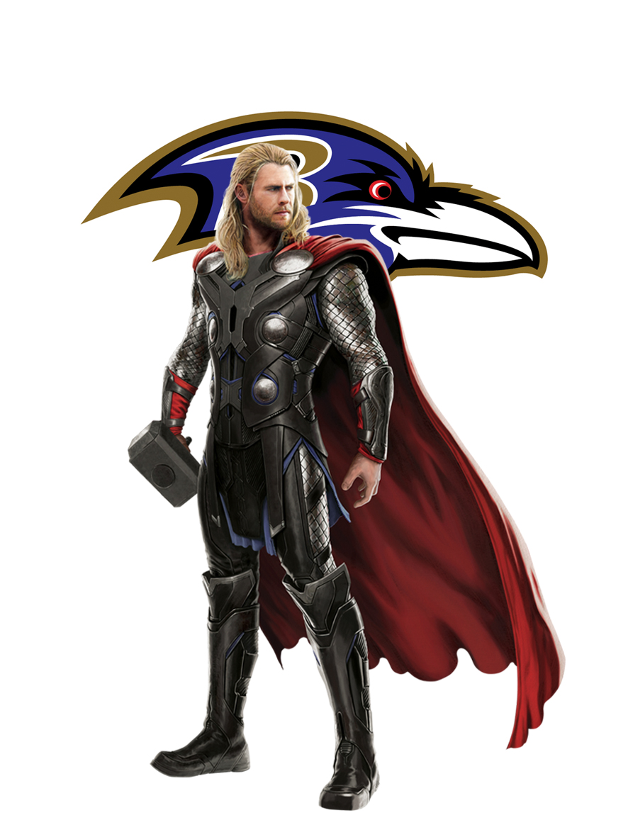 Baltimore Ravens Thor Logo vinyl decal